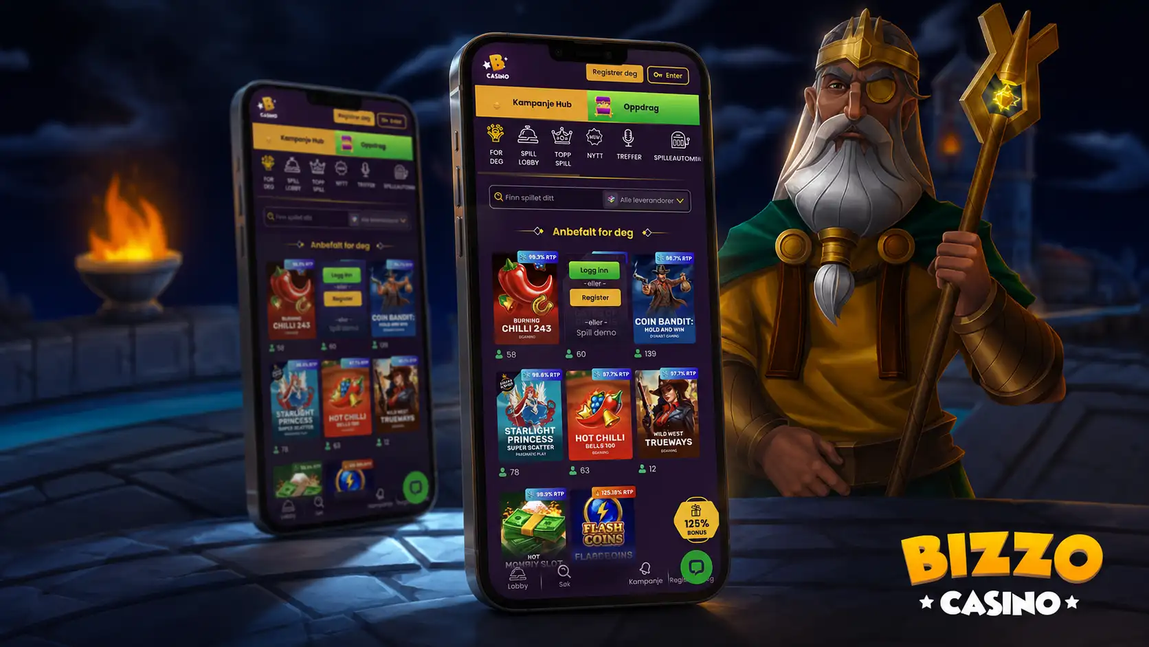 Casinospil hos Bizzo Casino Casinospil hos Bizzo Casino