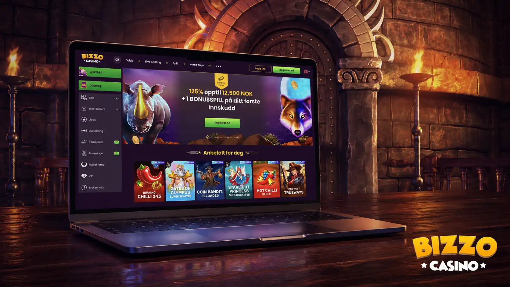 Registrering og login hos Bizzo Casino Registrering og login hos Bizzo Casino